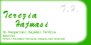terezia hajmasi business card